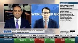 Journalist Ali Cinar interviews World Bank Chief Economist Ayhan Kose on Bloomberg HT.