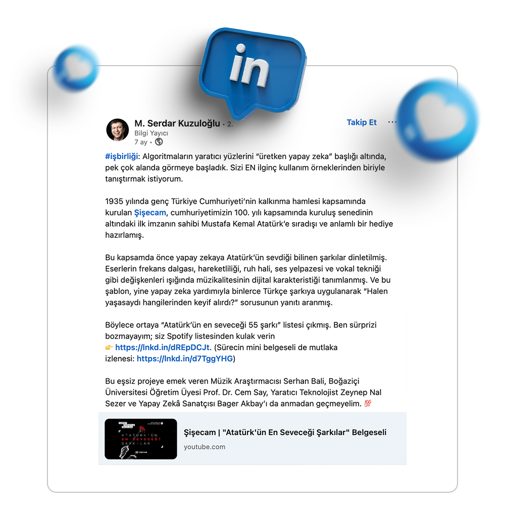 Şişecam – Atatürk’ün En Seveceği Şarkılar