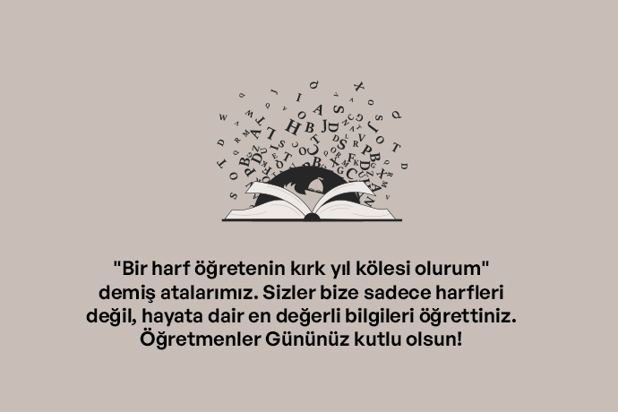 Öğretmene Güzel Sözler