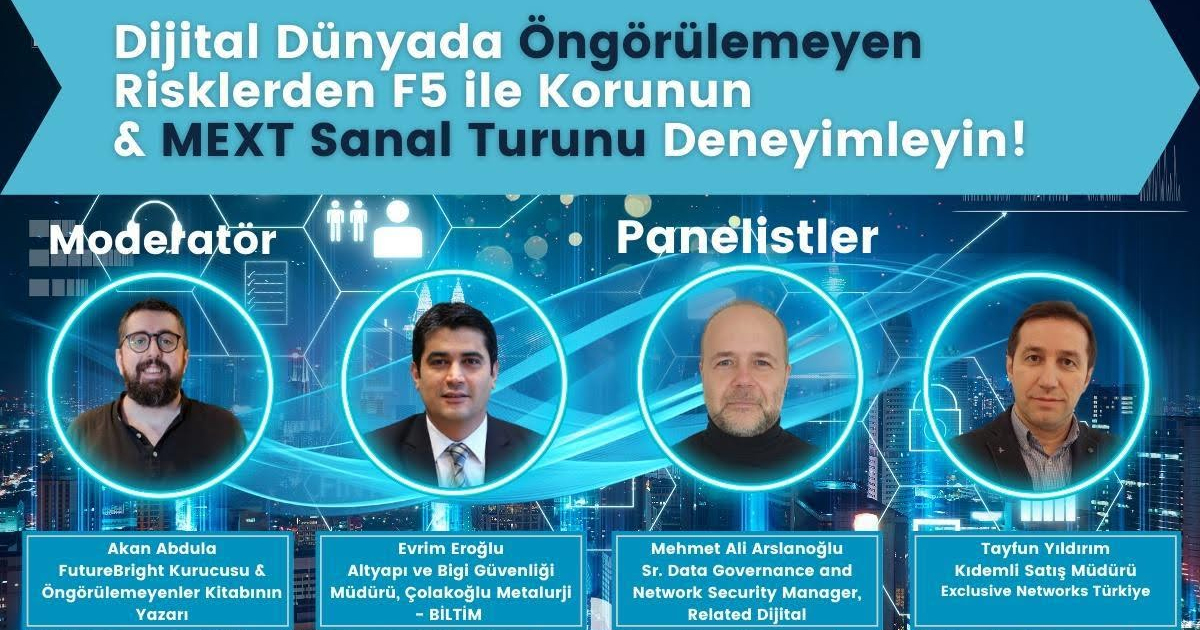 Dijital Dünyada Öngürülemeyen Risklerden F5 ile Korunun & MEXT Sanal Turunu Deneyimleyin! Dijital Etkinliği